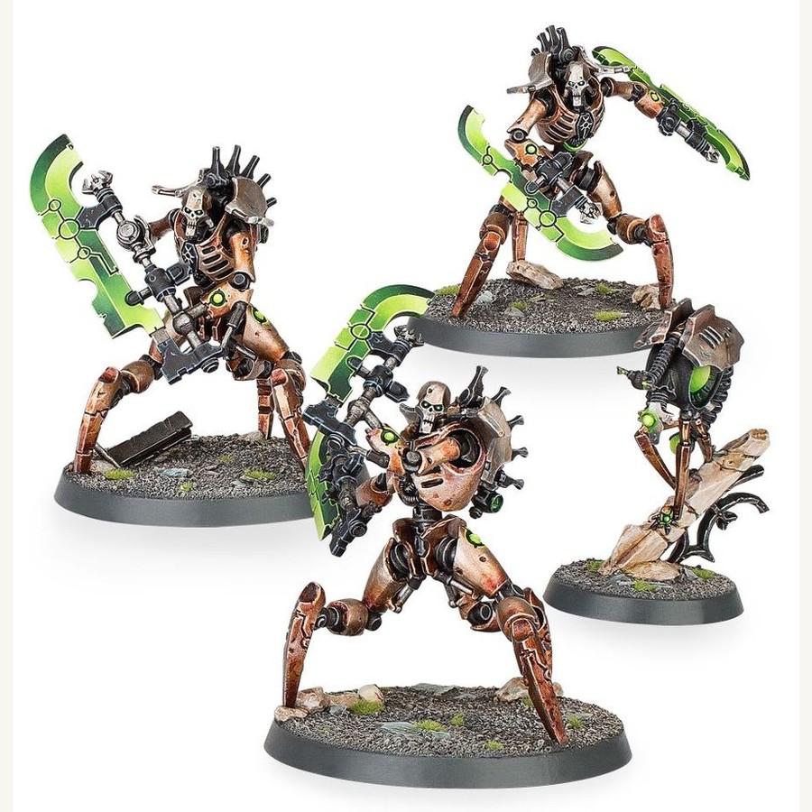 Skorpekh Destroyers Necrons peints — escouade complète avec Plasmacyte